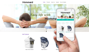 Hommaid英文外贸网站PC+手机网站建设